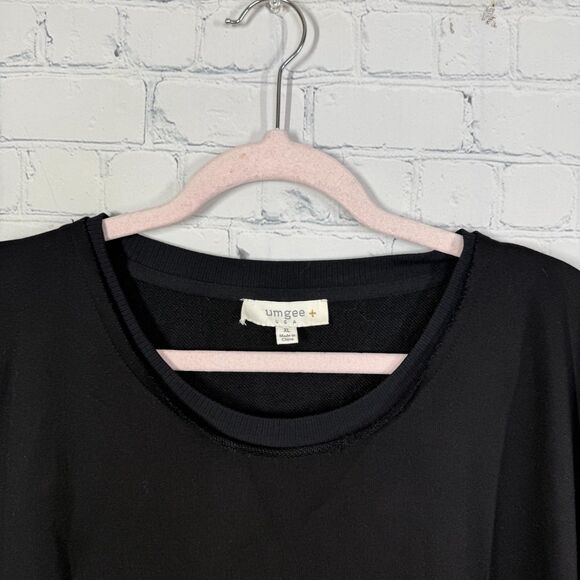 Knox Rose Tunic Dress Women XL Black Crochet Bell Sleeve Granny Hippie Festival - Picture 3 of 11